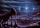 Alien landscape,artwork
