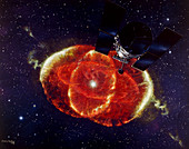 Cat's Eye Nebula and the Hubble telescope