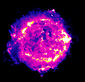 Coloured radio image of Cas-A supernova remnant