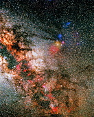 Optical image of central region of the Milky Way