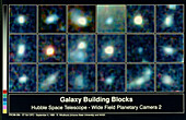 Young galaxies taken from the Hubble deep Field