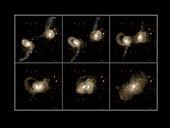 Galaxy collision model