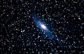 Optical photograph of the Andromeda Galaxy