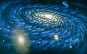 Artwork of the great Andromeda Galaxy