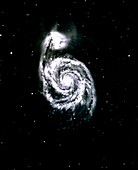 Optical photograph of the Whirlpool Galaxy