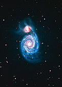 Optical image of the Whirlpool Galaxy (M51)