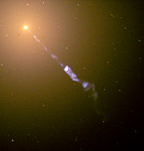 Galaxy M87 and jet