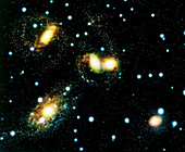 Artwork of the galaxies of Stephan's Quartet