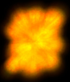 Computer artwork depicting the Big Bang explosion