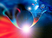 Wormhole in the Big Bang