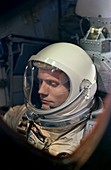 Neil Armstrong in Gemini 8 spacecraft