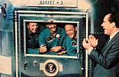 Apollo 11 astronauts and Nixon,1969