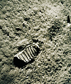 Apollo 11 photo of astronaut's footprint on Moon