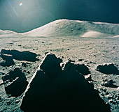 Lunar landscape in Taurus-Littrow region,Apollo17