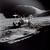 Astronaut and lunar rover,Apollo 15