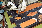 Space shuttle tile repair training