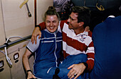 S. Lucid & J. Blaha,American Mir astronauts