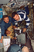 Astronauts and ISS supplies