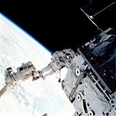 Space walk on the ISS