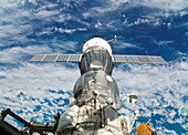 Soyuz docked to ISS,April 2005