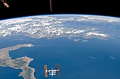 ISS over Italy and Greece,August 2007