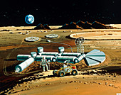 Artist's impression of lunar base