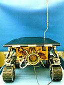 The Mars Pathfinder robotic vehicle Sojourner