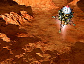 Spacecraft lands on Mars