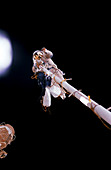 First spacewalk by an ESA astronaut,1995