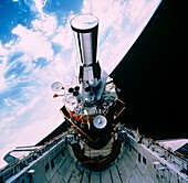 DSP satellite being deployed by Shuttle STS-44