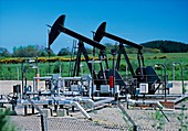Oil pumps on Wytch Farm Oil field,Dorset