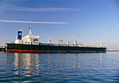 Supertanker Golar Nikko at Teeside oilport