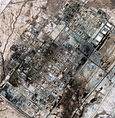 Baiji oil refinery,Iraq,satellite image