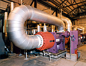 Gas compressor at an oil refinery