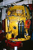 A pressurised North Sea diving bell