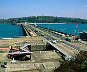 Rance tidal power barrage,France