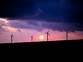 Wind farm at Delabole in Cornwall,England