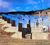 View of solar power station