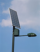Solar powered streetlight