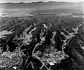 Aerial view of Los Alamos site