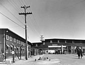 Buildings at Los Alamos laboratory in World War 2