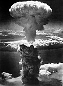 Atomic burst over Nagasaki,1945