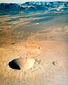 Sedan crater,result of a nuclear test detonation