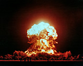 View of the Badger nuclear explosion