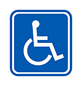 Disability sign,computer artwork