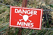 Mine warning sign