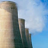 Cooling towers of a nuclear power plant