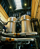 View of the interior of a fuel cell power station