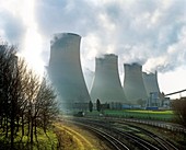 Power station cooling towers