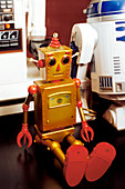 Toy robots,museum display